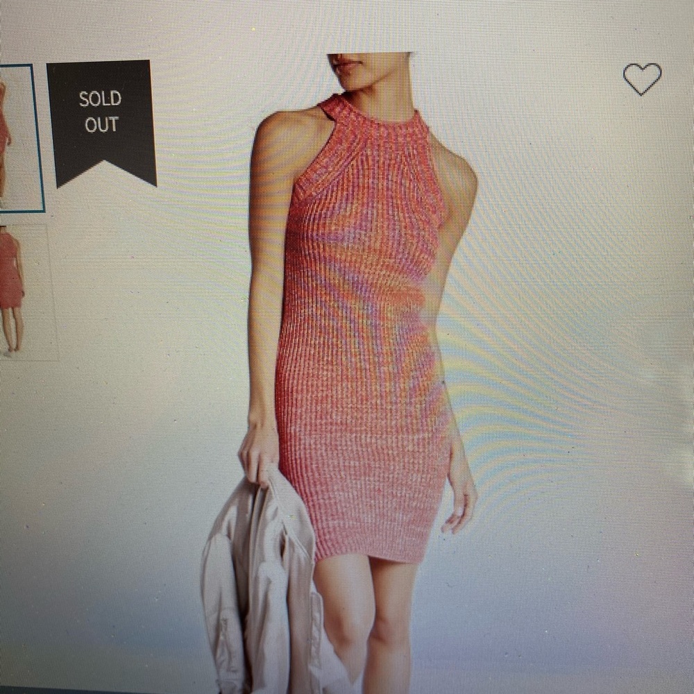 tea & cup LA brand NEW knit dress size med red